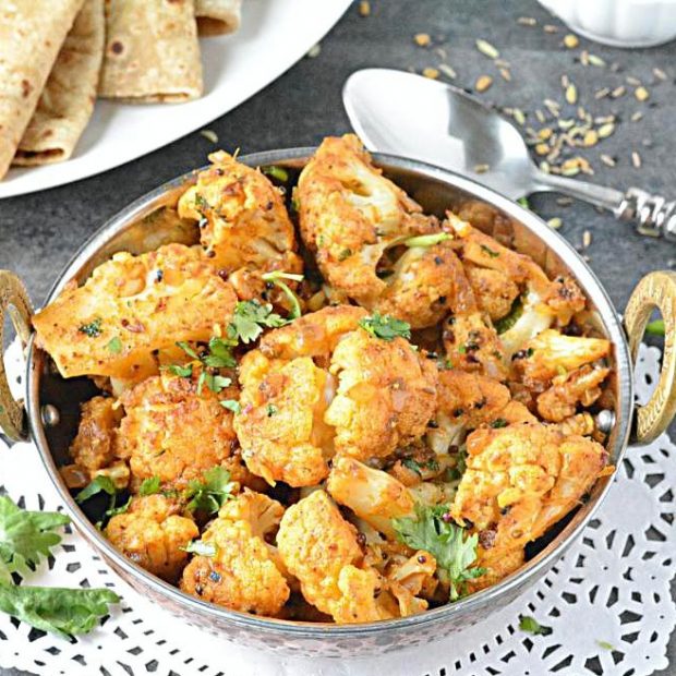 Step By Step Achari Gobi Recipe Cauliflower In Pickling Spices And