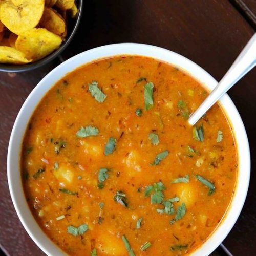 Step-by-Step Aloo Tamatar Recipe (Curried Potatoes with Tomato) and ...